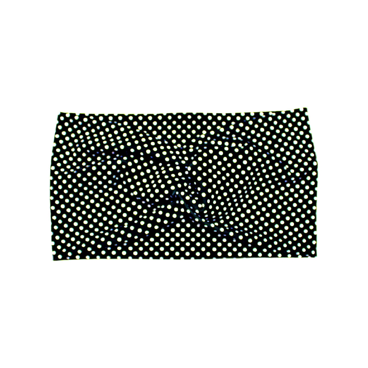 Wide Black and White Small Polka Dot Headband