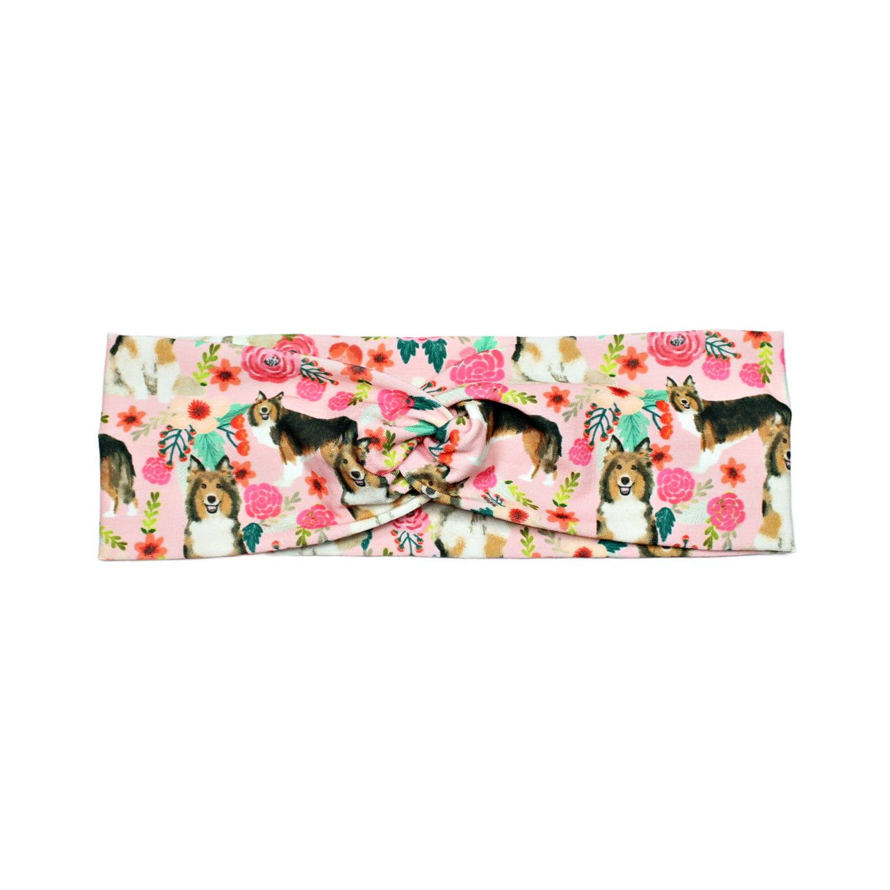 Sheltie Dog Print Headband