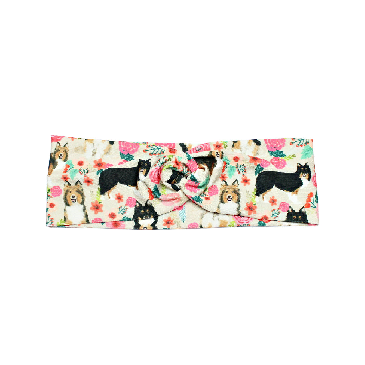 Sheltie Dog Print Headband