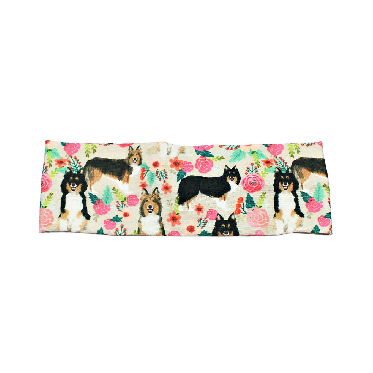 Sheltie Dog Print Headband