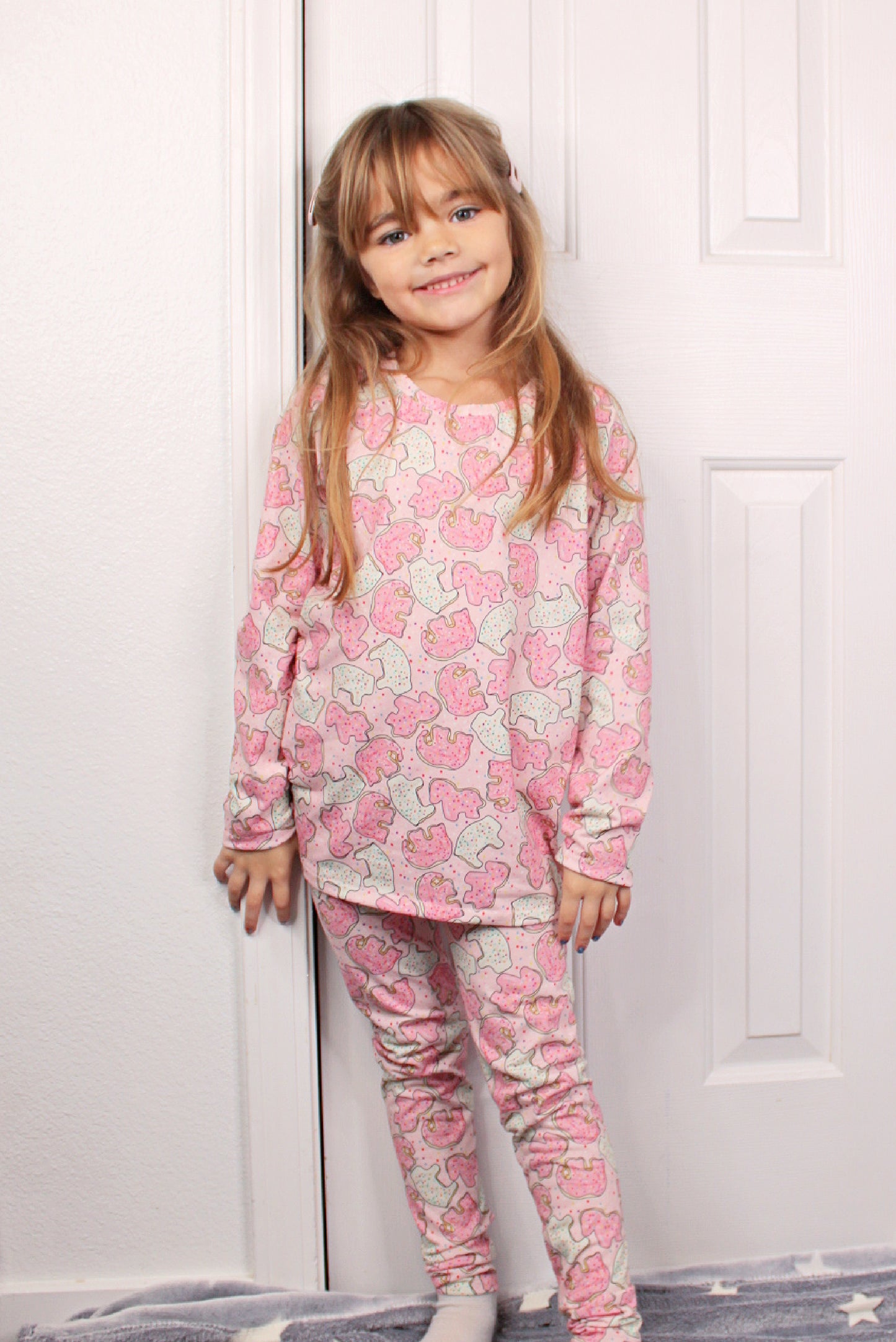 Animal Cookie Pajama Set for Girls, TAT 1-2 weeks