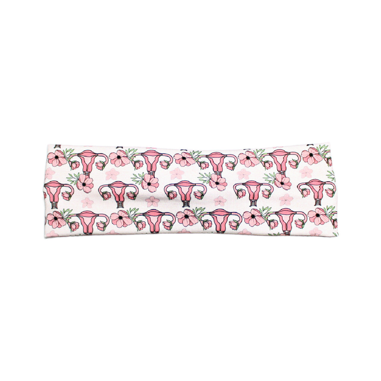 Flower Uterus OBGYN Print Headband for Women