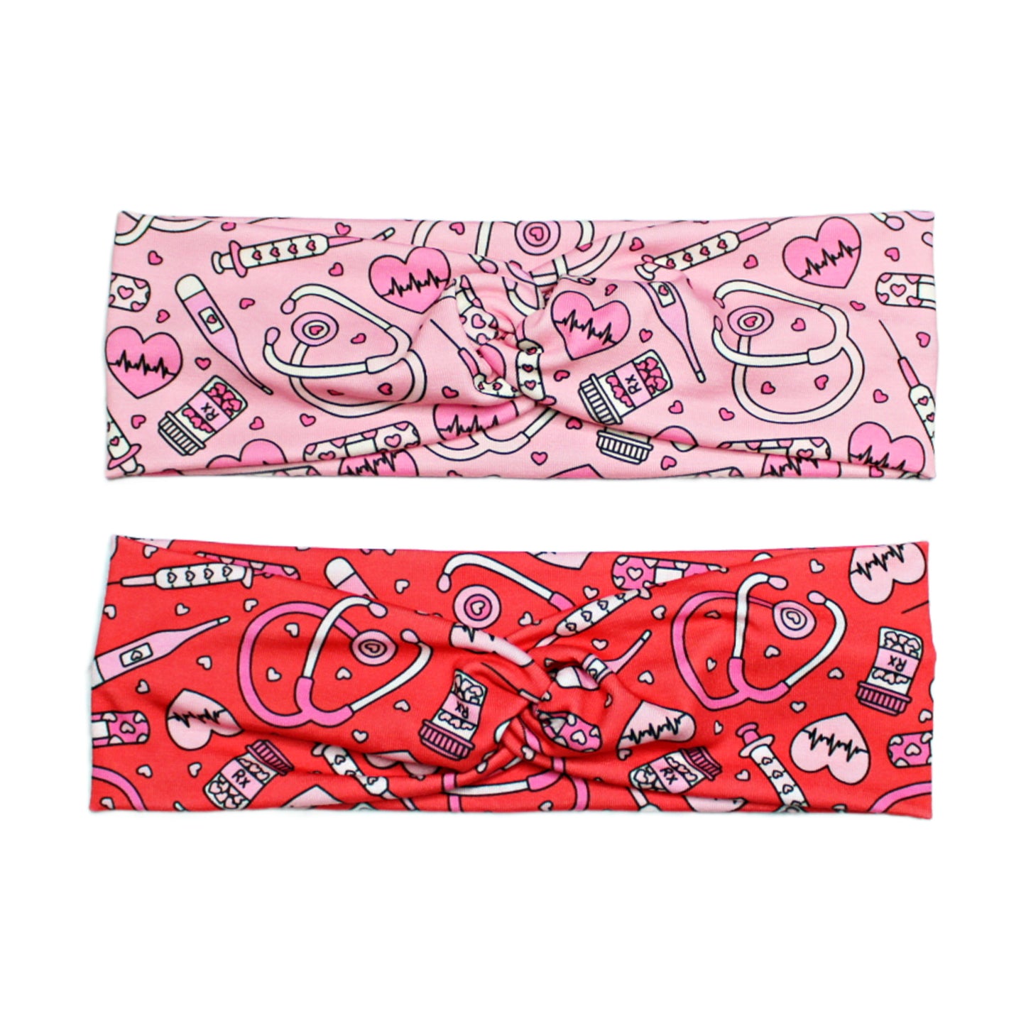 Valentine's Nurse Print Headband