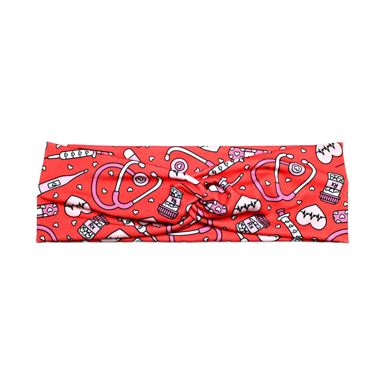 Valentine's Nurse Print Headband