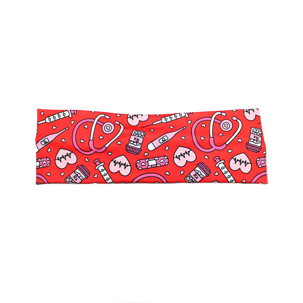 Valentine's Nurse Print Headband