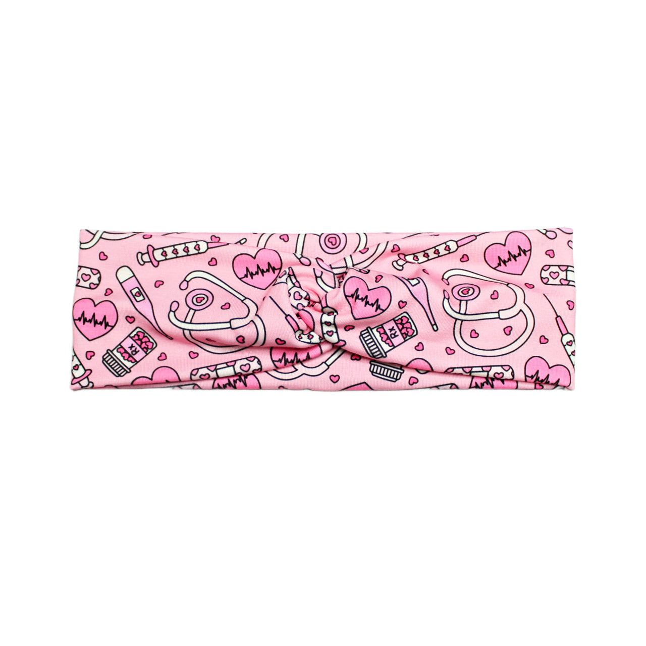 Valentine's Nurse Print Headband