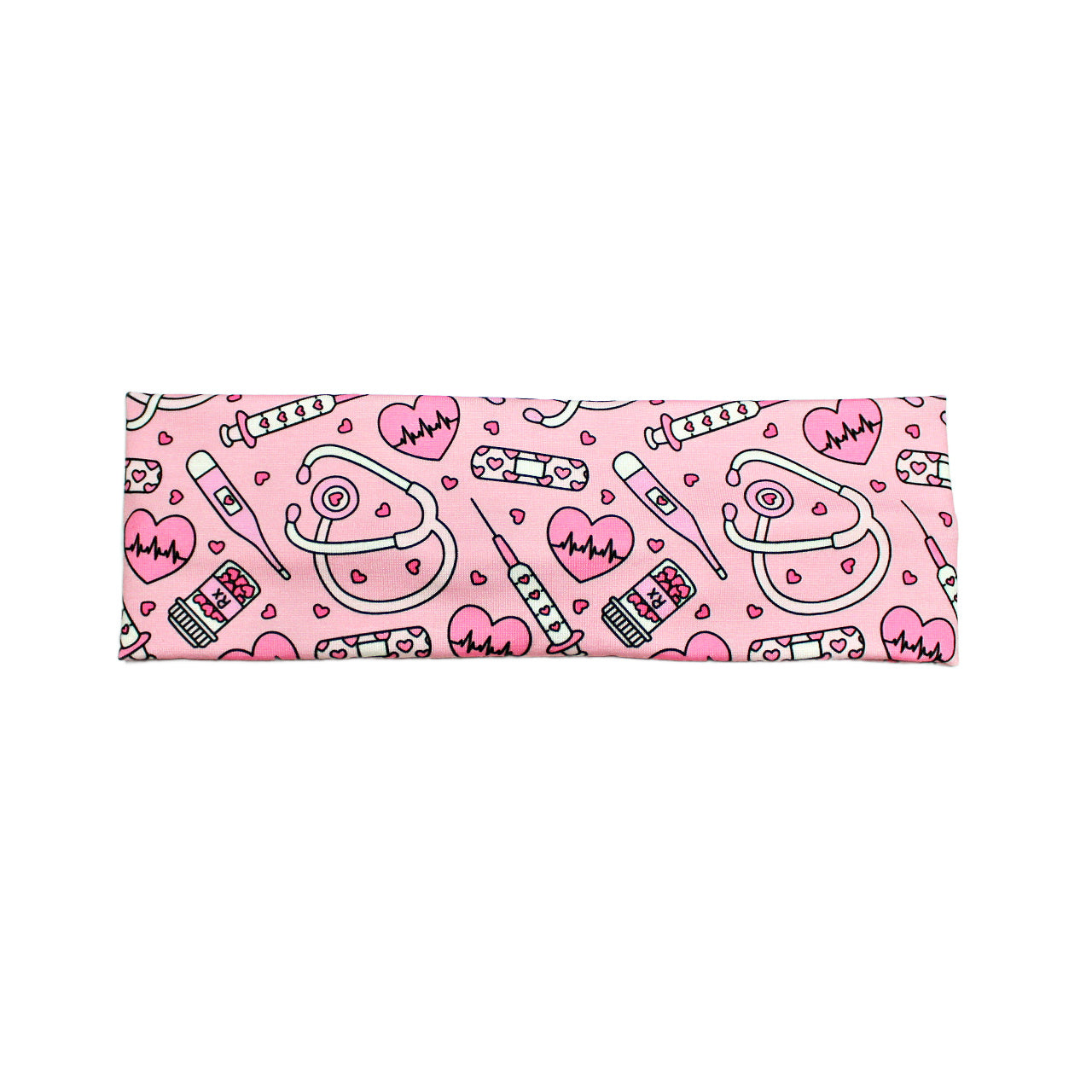 Valentine's Nurse Print Headband