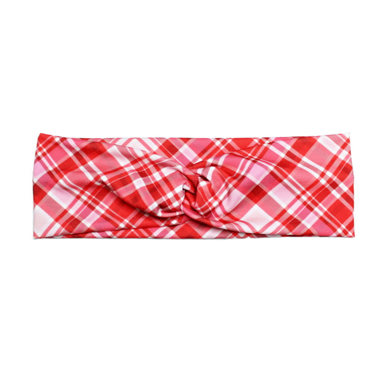 Valentine Plaid Headband