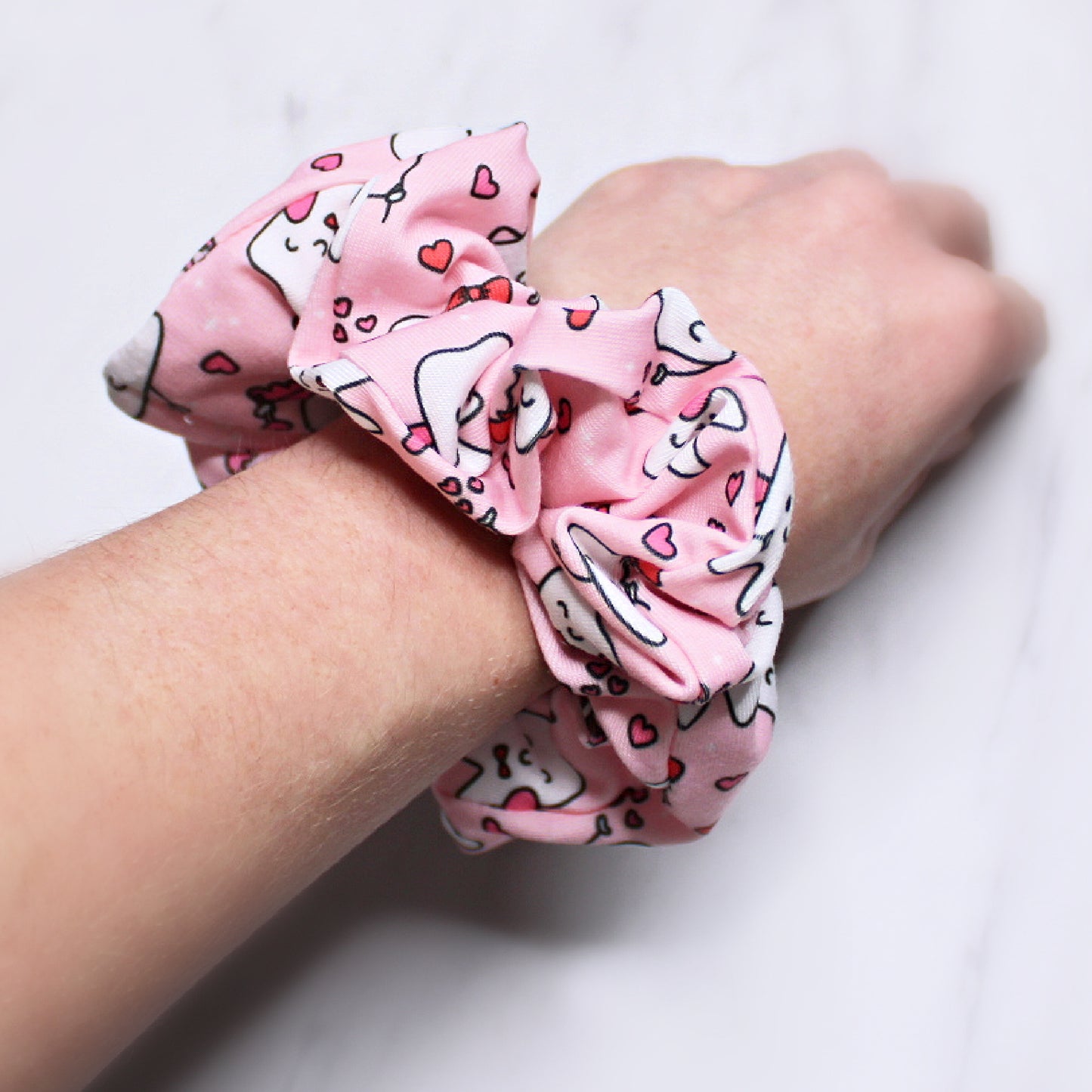 Valentine's Dental Tooth Scrunchie