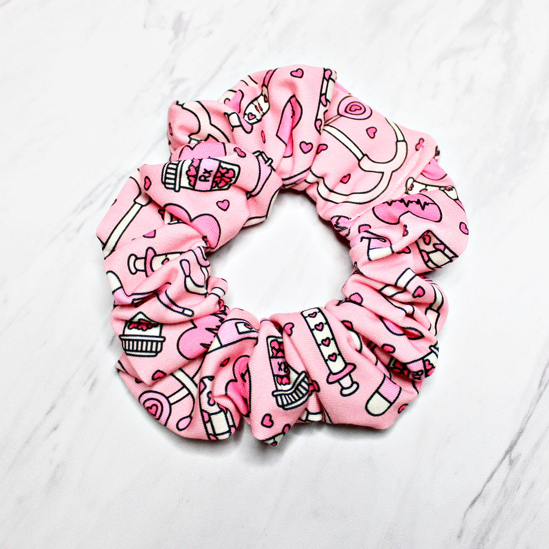 Valentine's Nurse Scrunchie