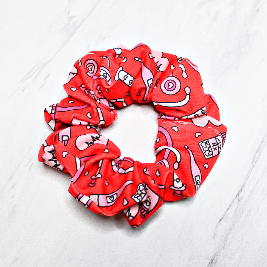 Valentine's Nurse Scrunchie