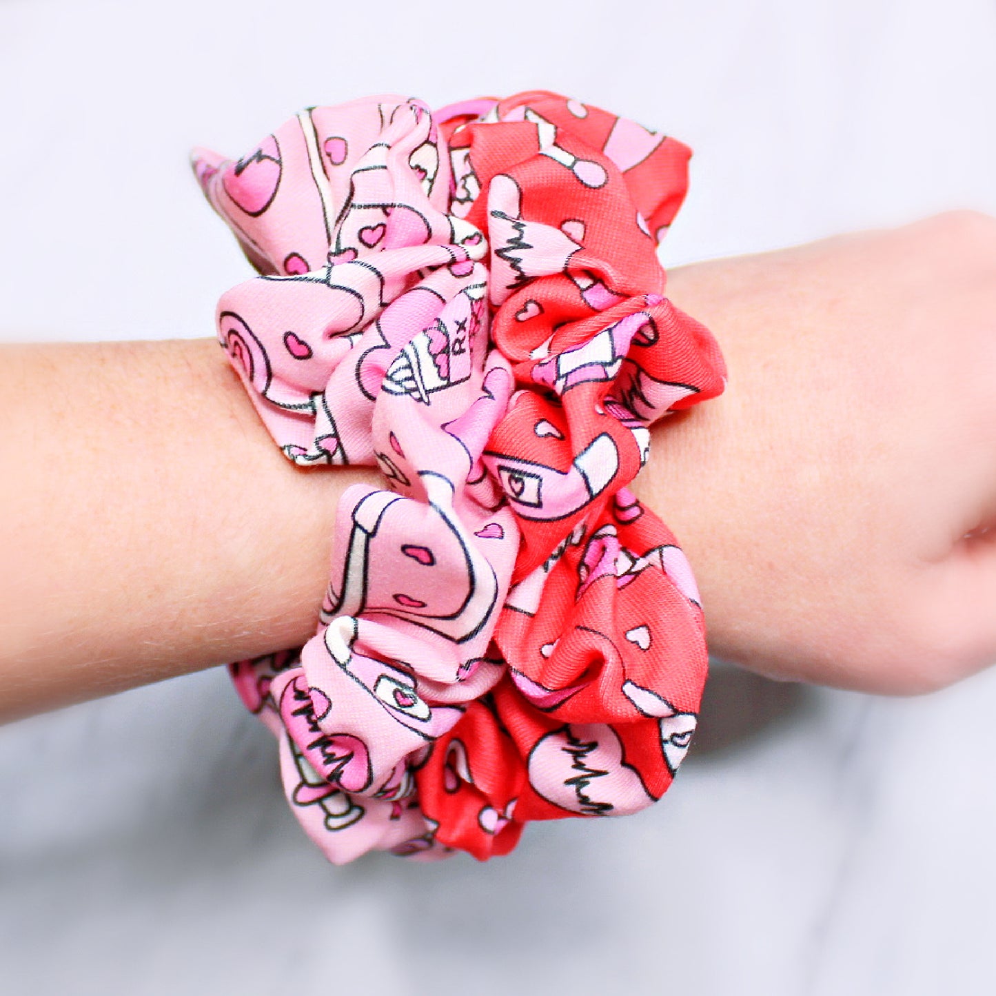 Valentine's Nurse Scrunchie