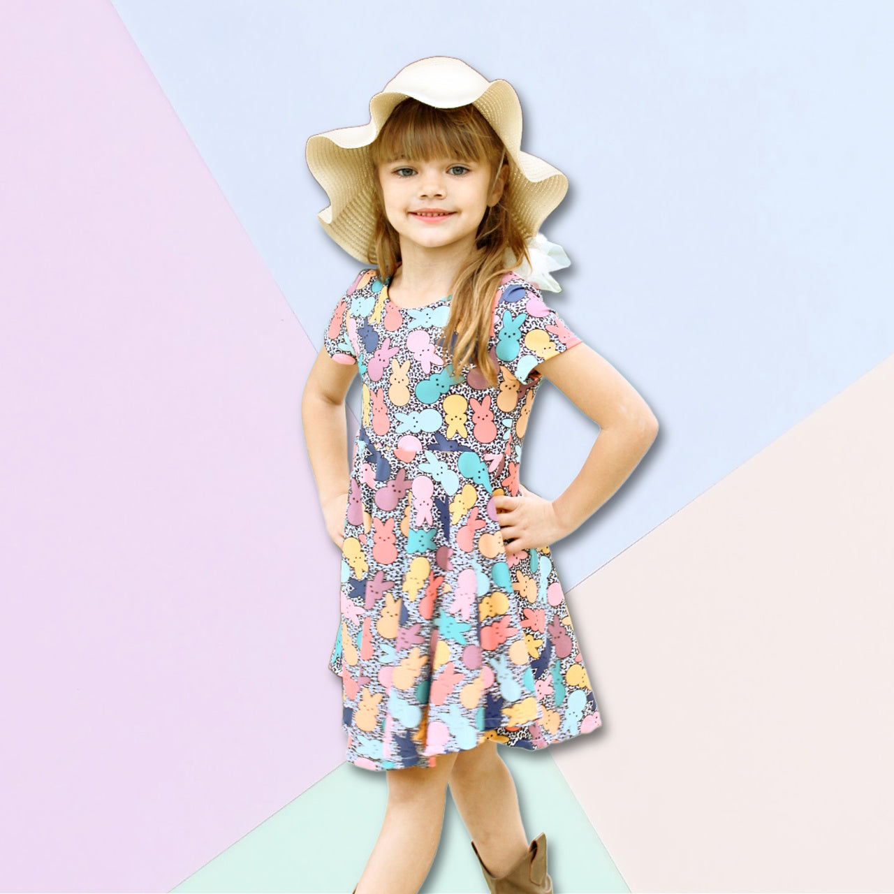 Easter Bunny Dress for Girls, TAT 2 weeks