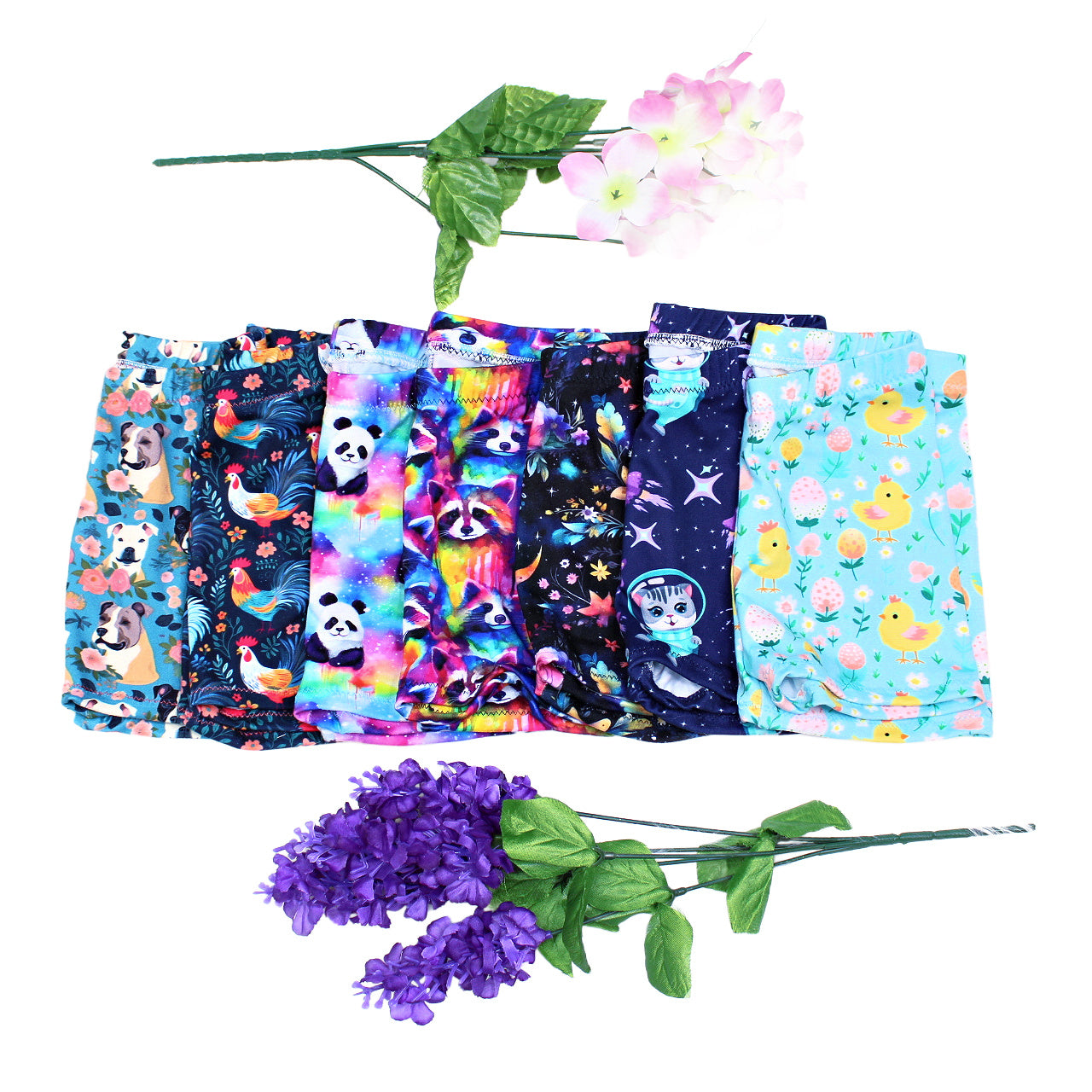 Cute Animal Bike Shorts for Girls