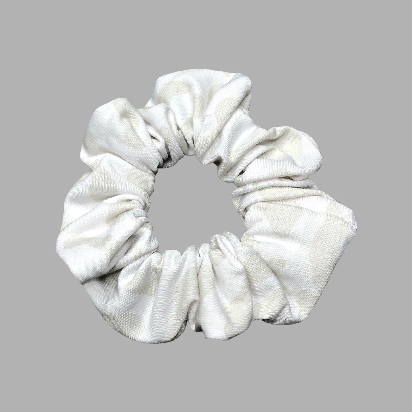 White Leopard Scrunchie