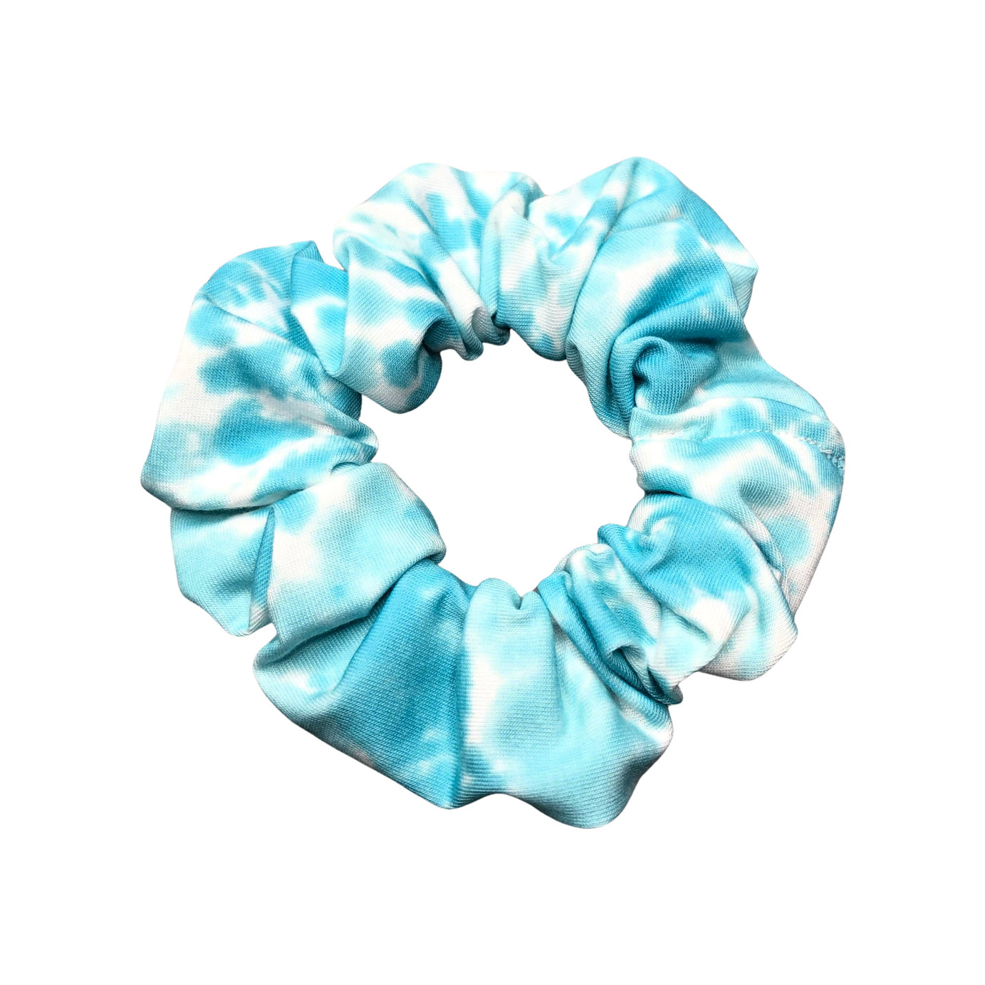 Light Blue Tie Dye Scrunchie