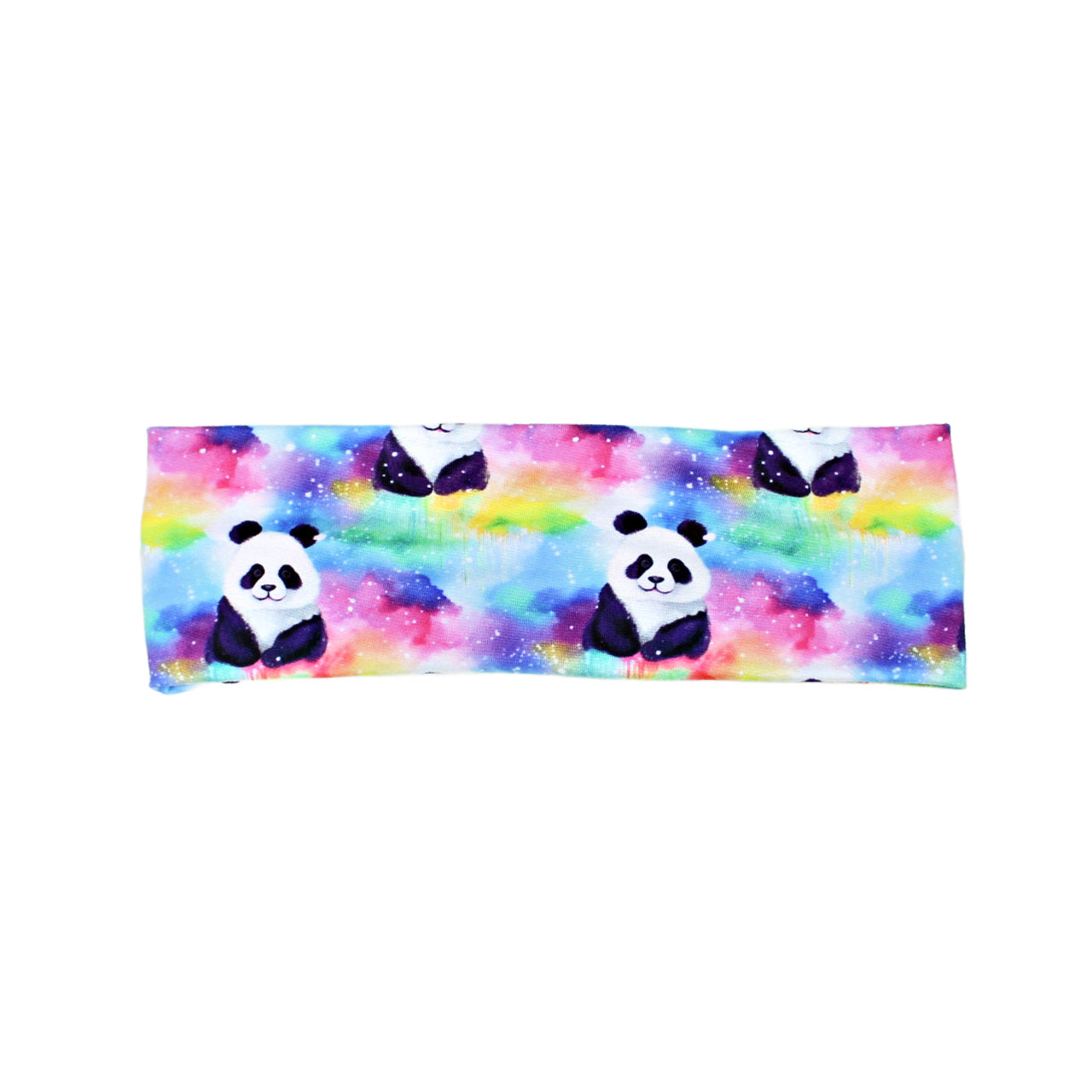 Rainbow Panda Headband, Super Soft Collection