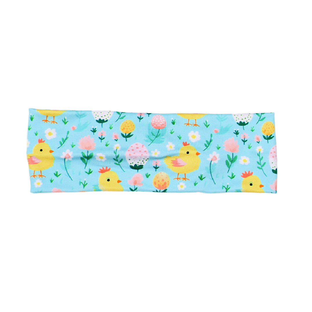 Blue Easter Chick Headband, Super Soft Collection