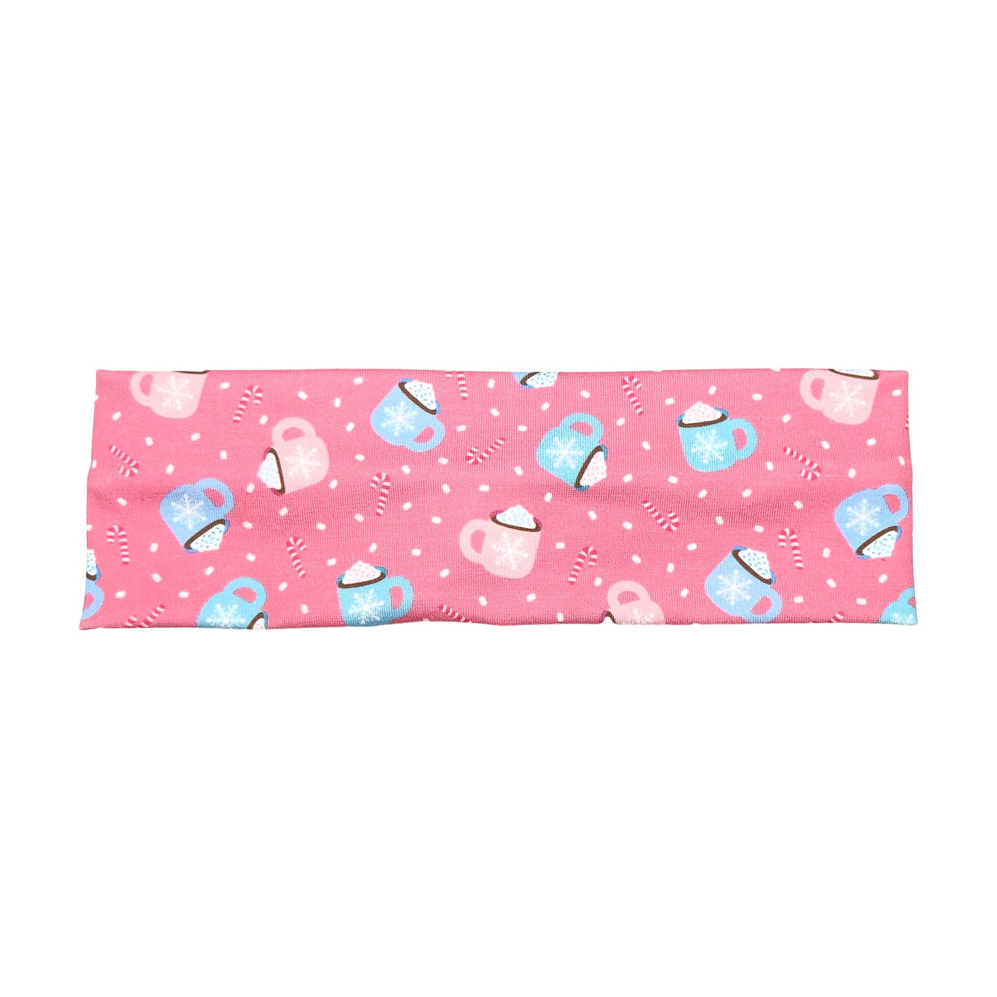 Pastel Pink Winter Coffee Cups Headband