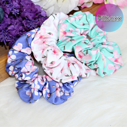 Cherry Blossom Scrunchie, Singles or Set