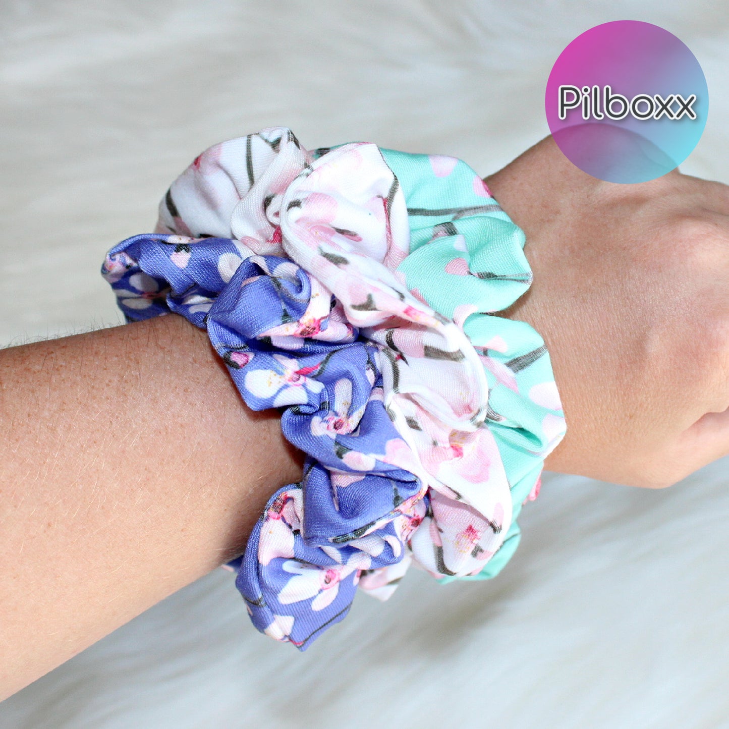 Cherry Blossom Scrunchie, Singles or Set