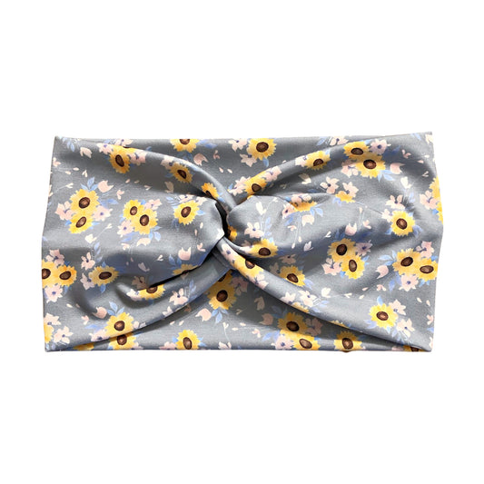 Wide Sunflower Headbands