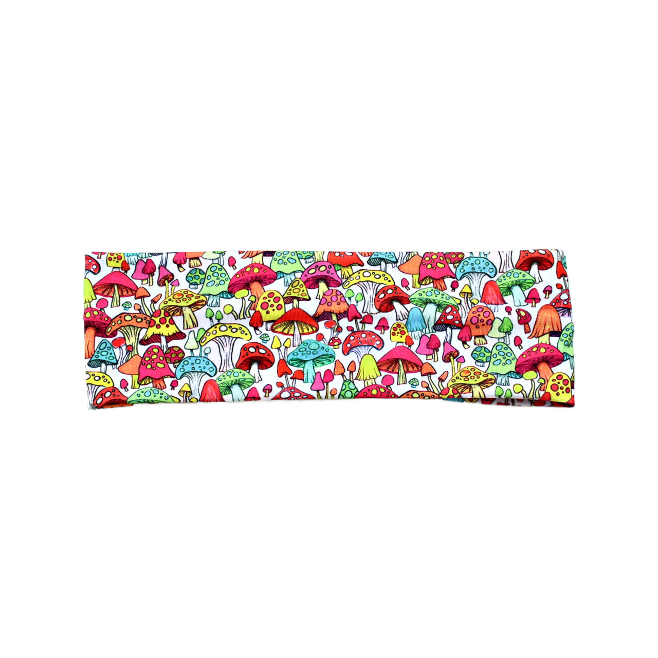 Colorful Mushroom Print Headband for Women