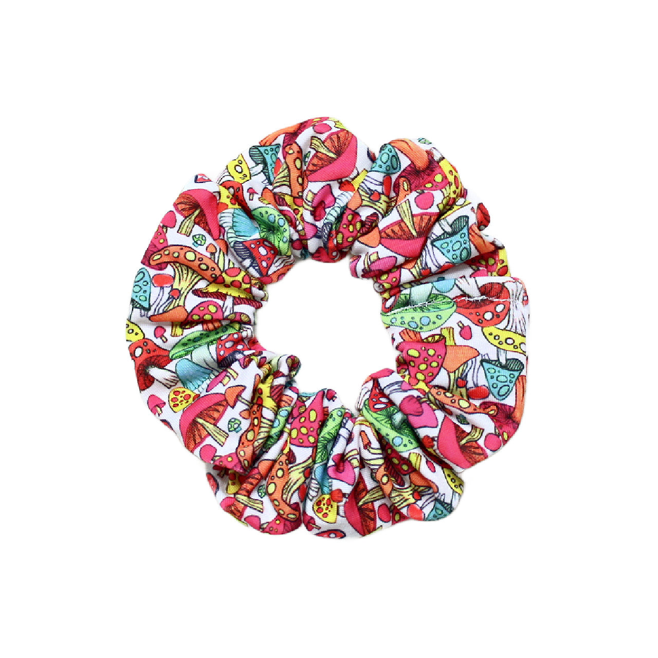 Wide Colorful Mushroom Print Headband for Women