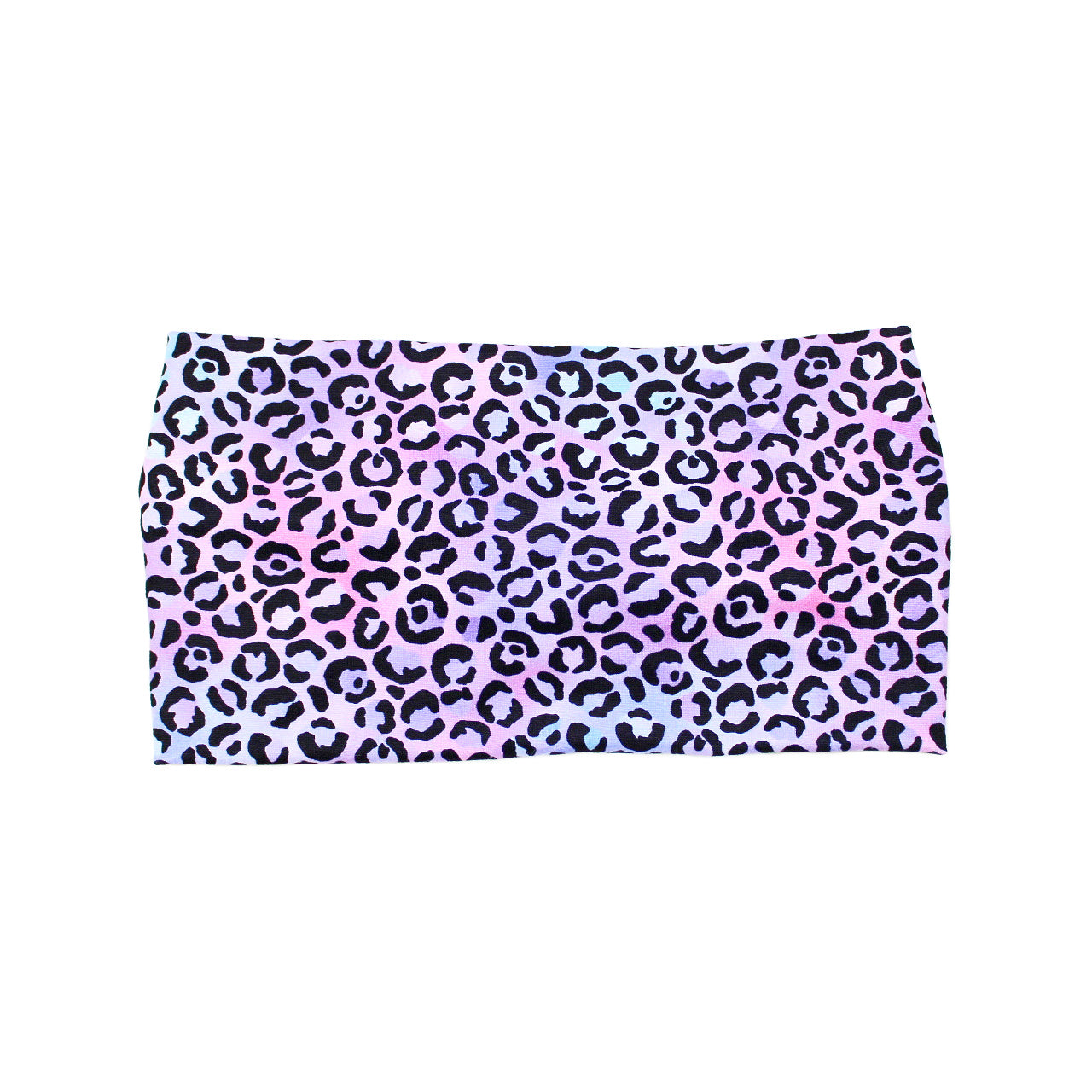 Wide Purple and Pink Cheetah Print Headband for Women