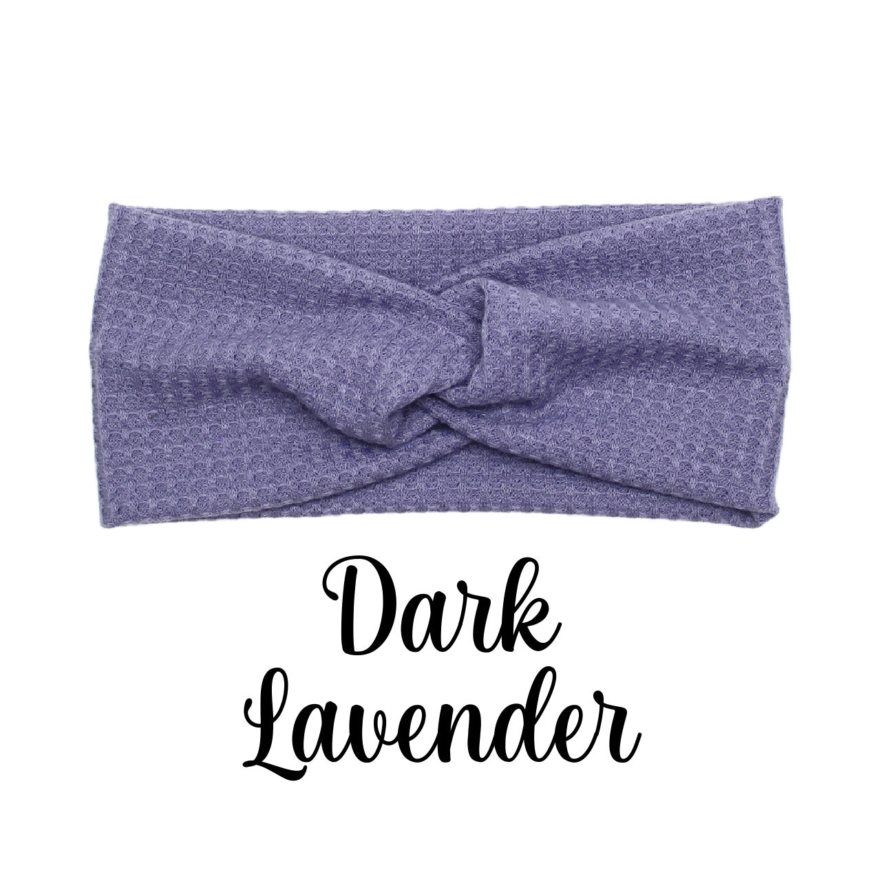 Purple Waffle Knit Headband