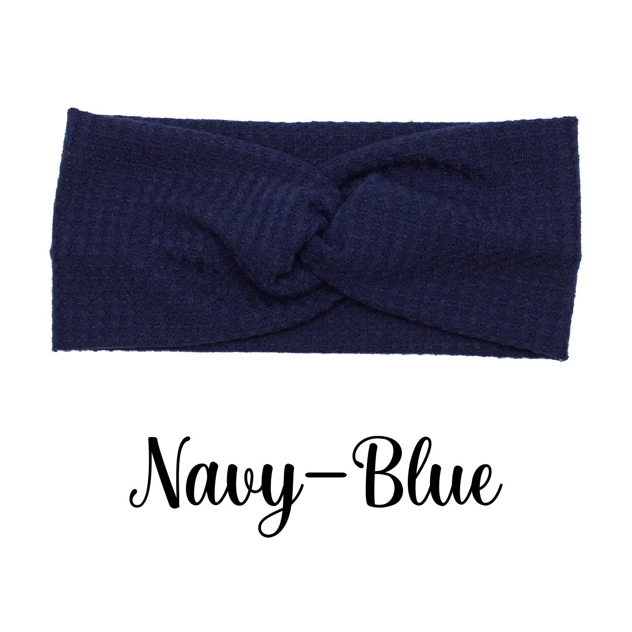 Blue Cozy Waffle Knit Headband