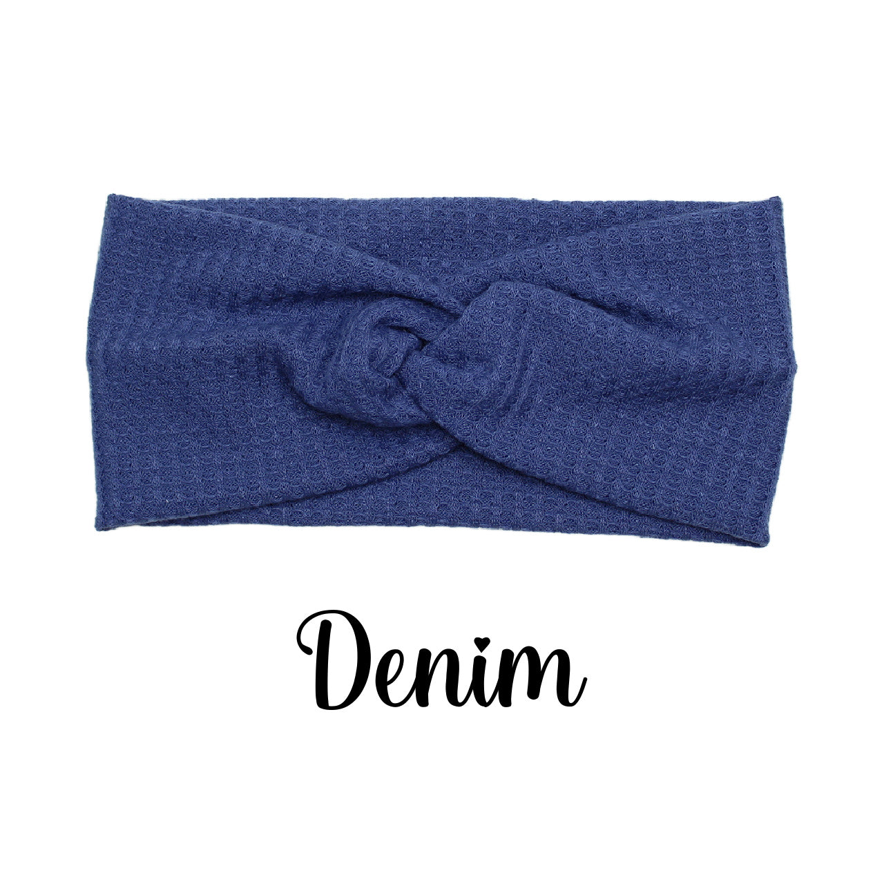 Blue Cozy Waffle Knit Headband