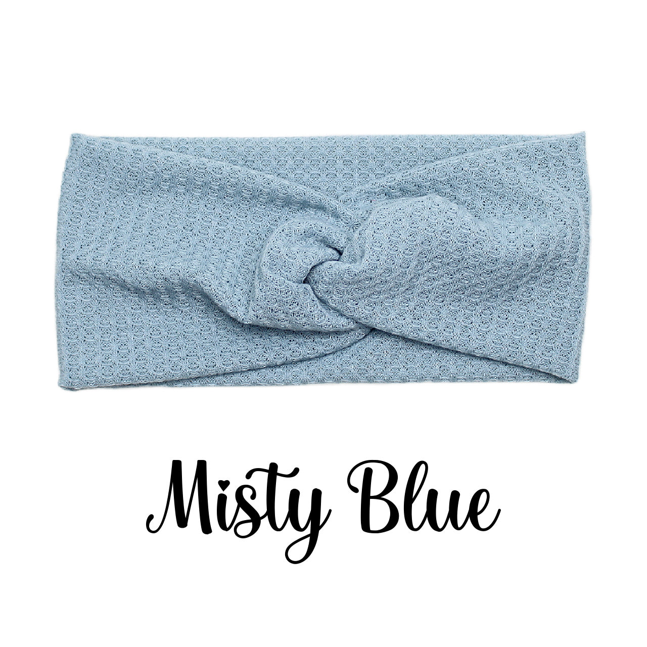 Blue Cozy Waffle Knit Headband