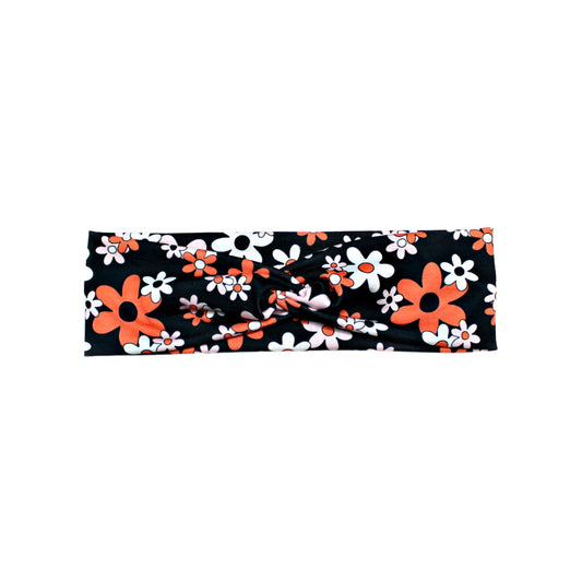 Groovy Halloween Flowers Headband for Women