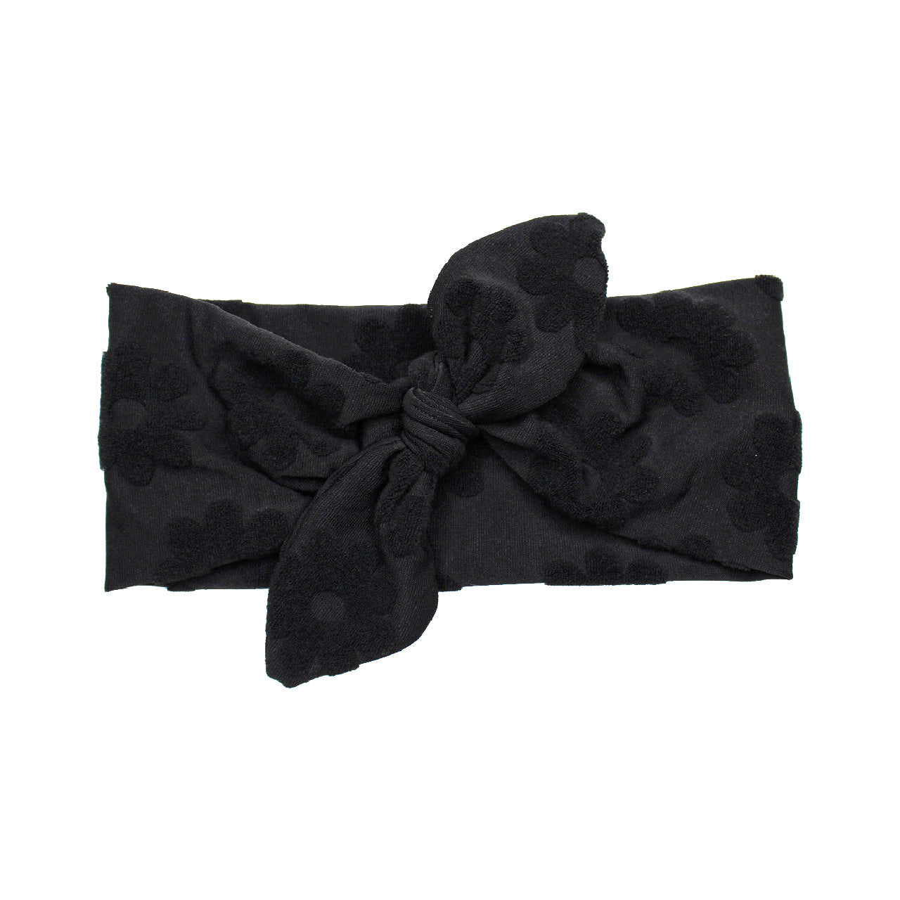 Retro Flower Top Knot Bow Headband for Women