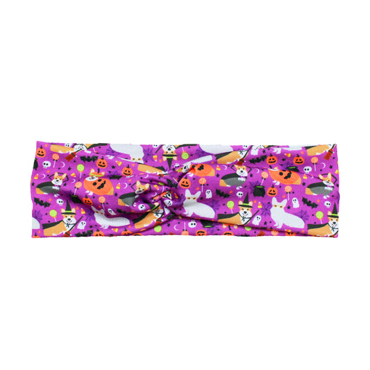 Halloween Corgis Bow Headband