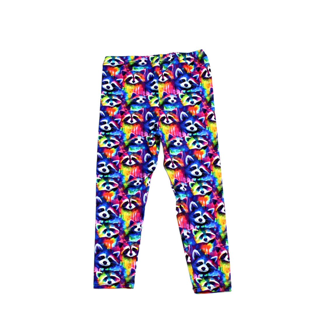 Rainbow Raccoon Leggings for Girls, TAT 2 weeks