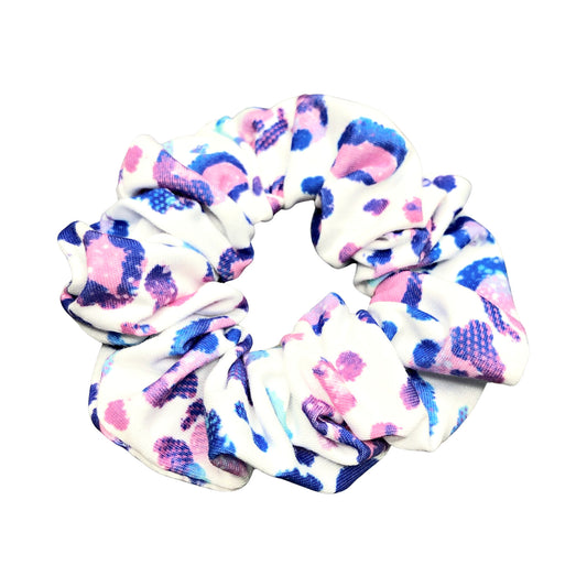 Neon Purple Leopard Scrunchie