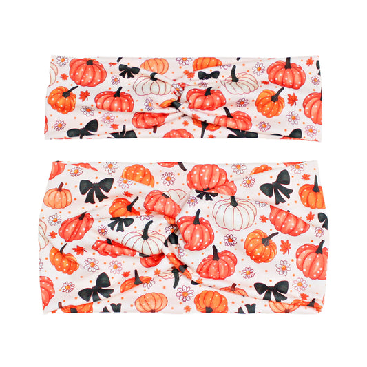 Pumpkins and Bows Headband for Women