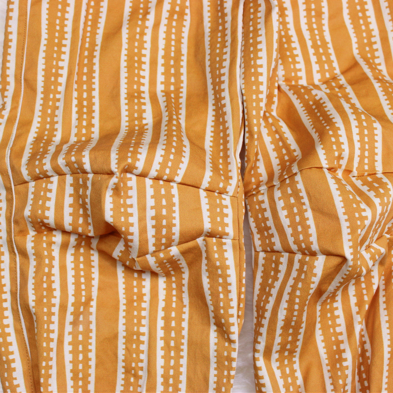 Striped Cotton Twill Joggers, Size 6