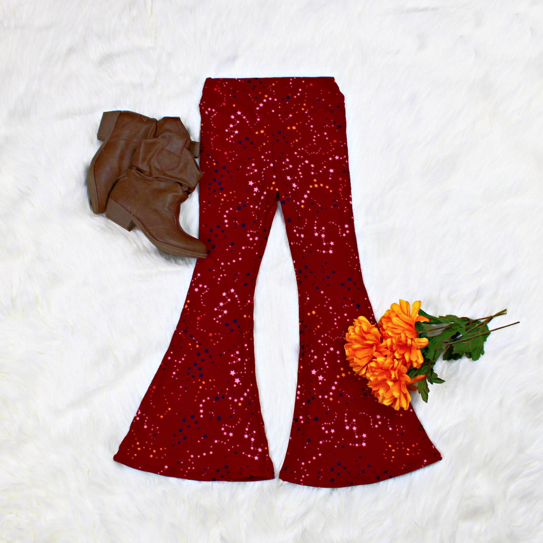 Star Flare Pants for Girls, Ready to Ship