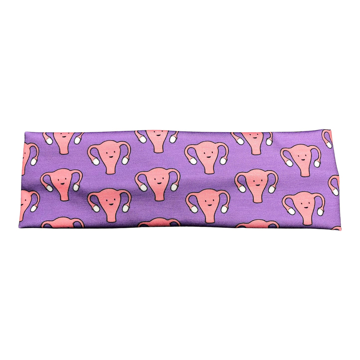 Purple Happy Uterus OBGYN Nurse Headband