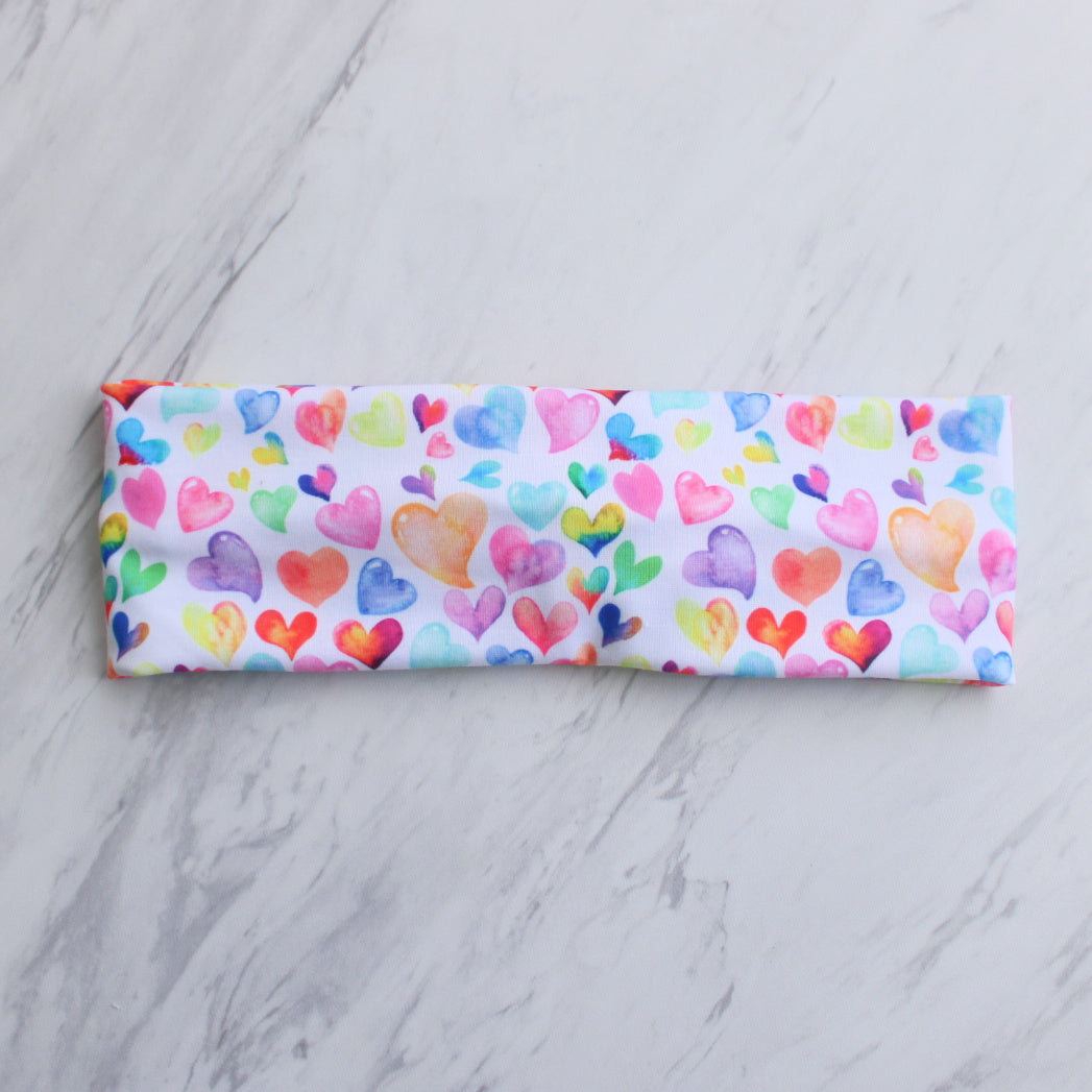 Rainbow Heart Headband