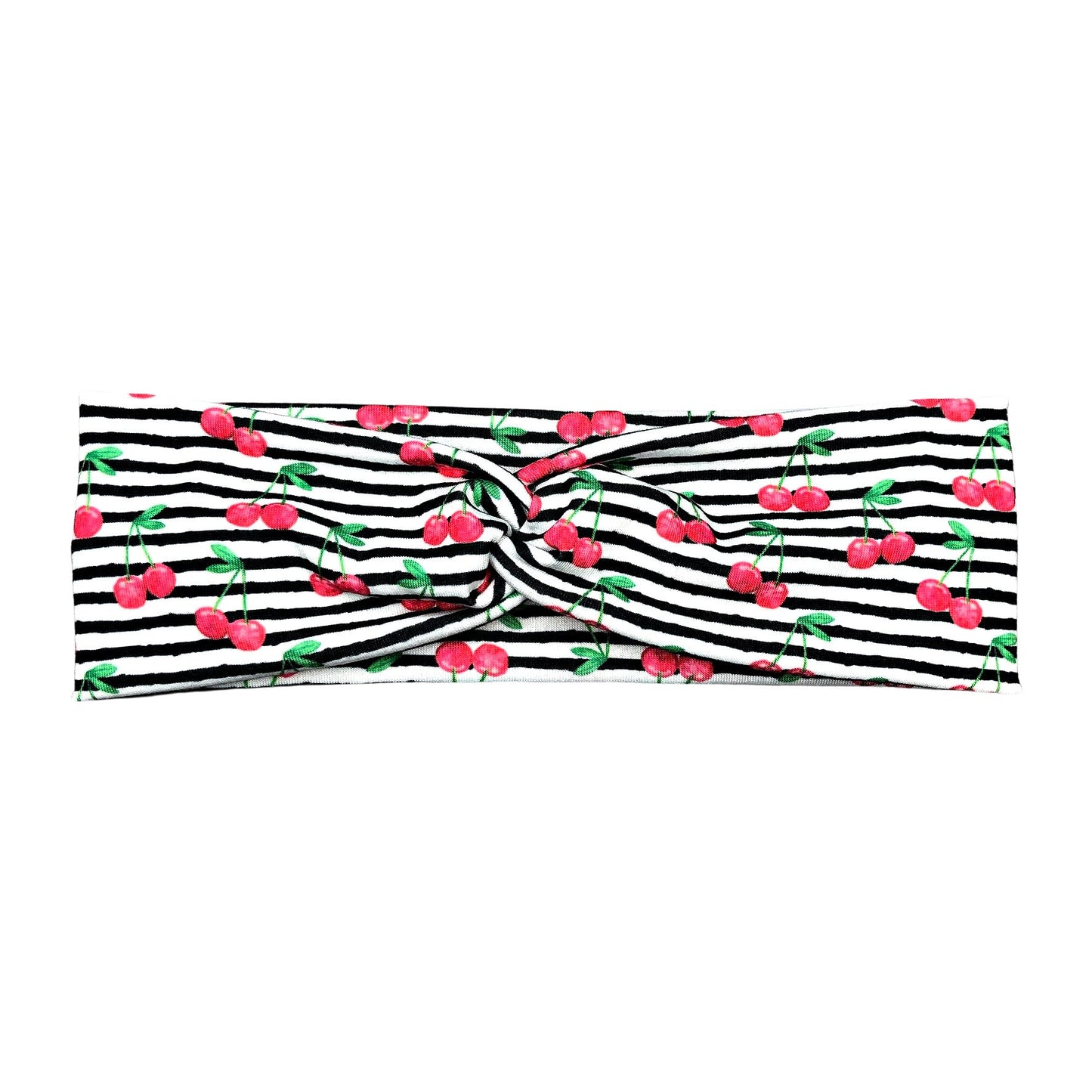 Cherry Stripe Headband for Women