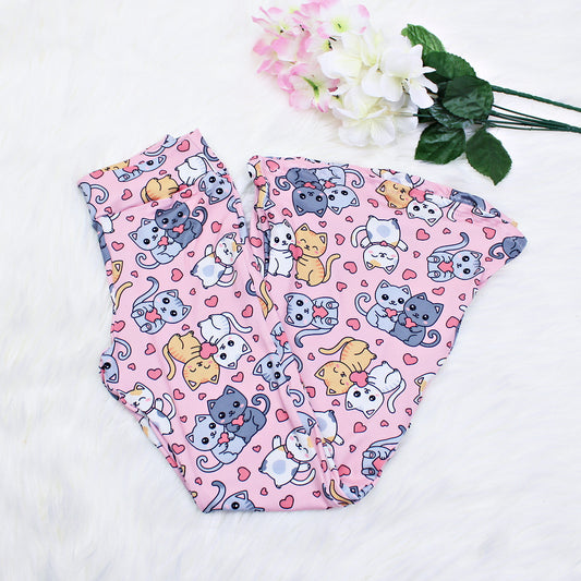 Pink Cat Flares, Size 6