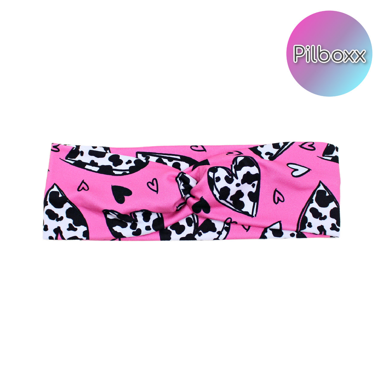 Pink Cow Valentine's Headband