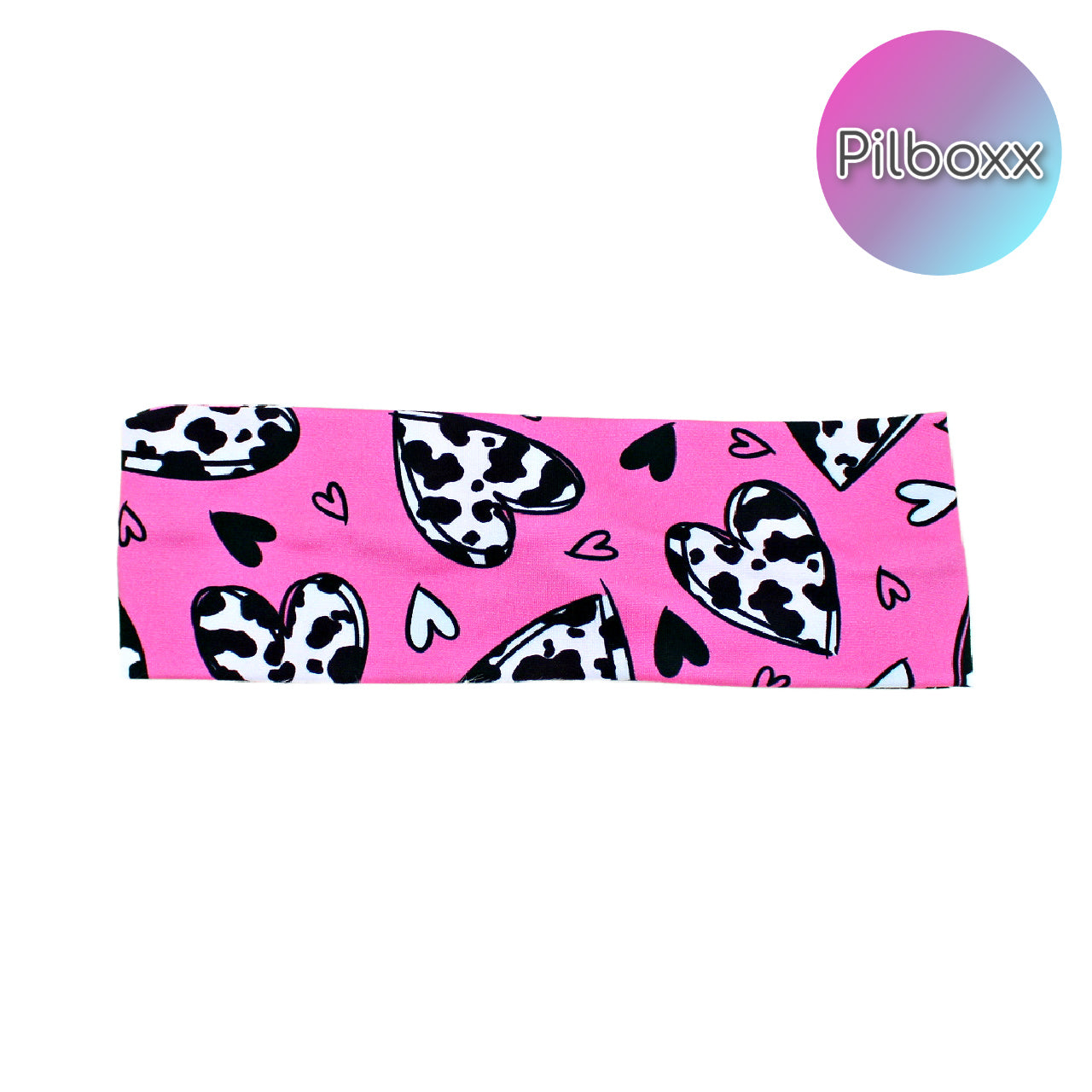 Pink Cow Valentine's Headband