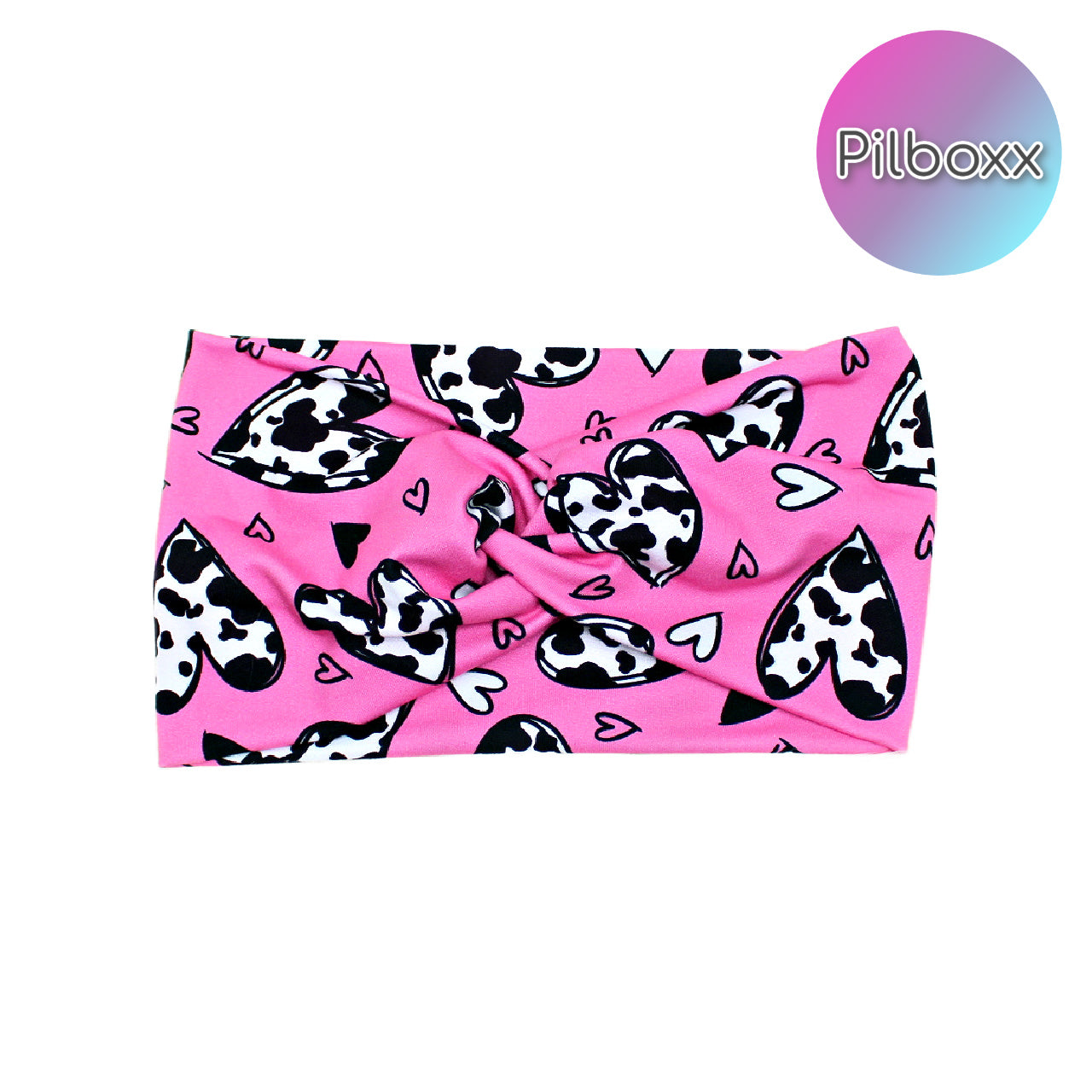 Pink Cow Valentine's Headband