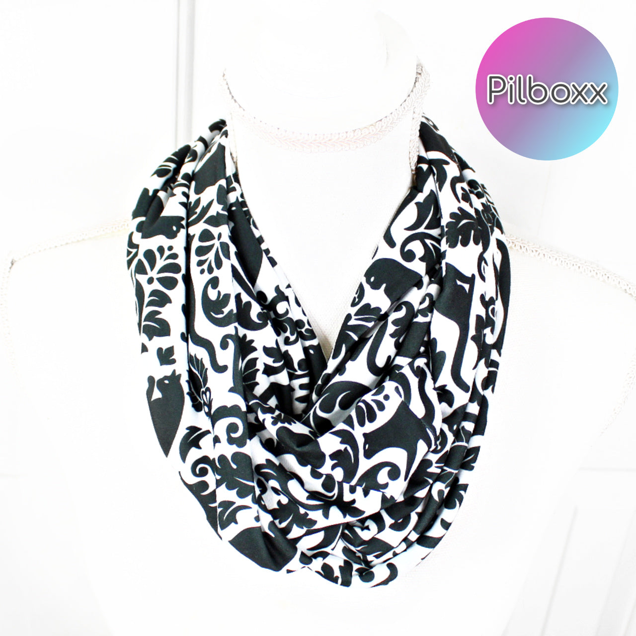 Black Cat Infinity Scarf