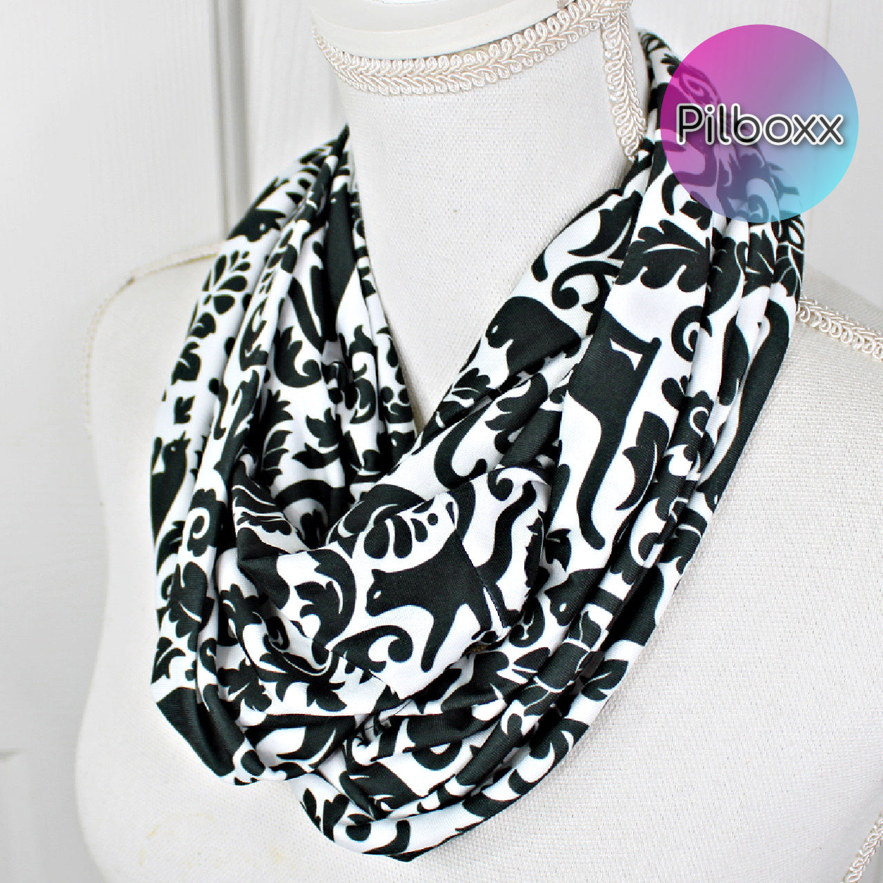 Black Cat Infinity Scarf